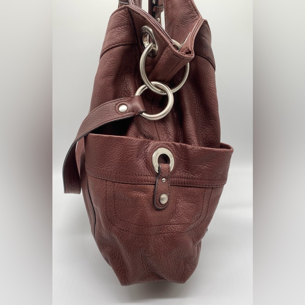 EUC B. Makowsky Leather Brown Sloughy Shoulder Bag - Picture 11 of 16
